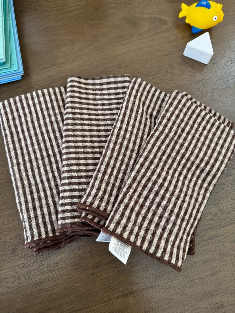 Hearth & hand brown gingham cloth napkins